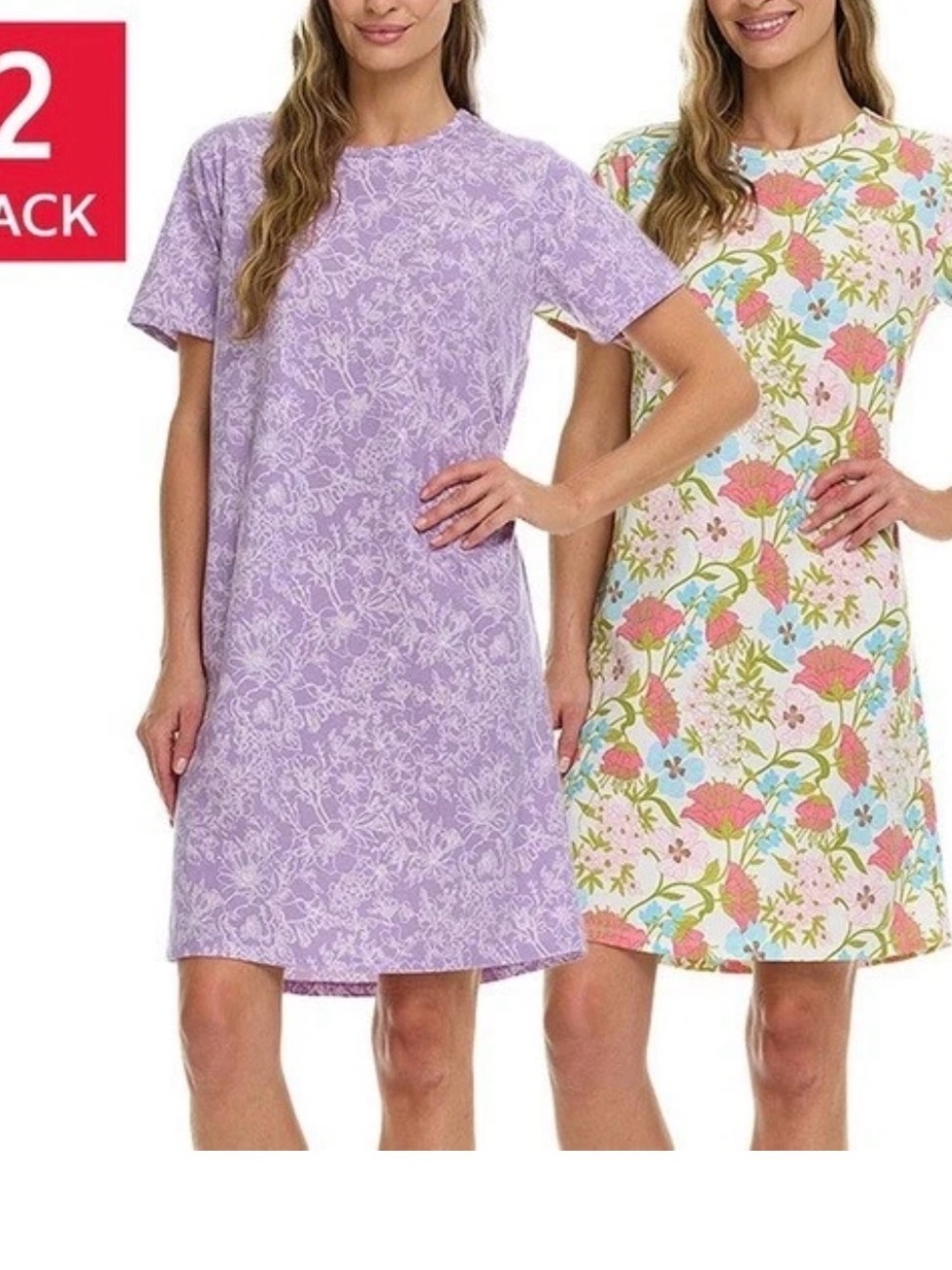 Vera Bradley cotton sleep shirts nightgowns size medium lot of 2